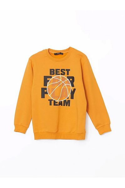 LC Waikiki Lcw Kids Crew Neck Best Fair Play Team Αθλητική φόρμα για αγόρια με στάμπα