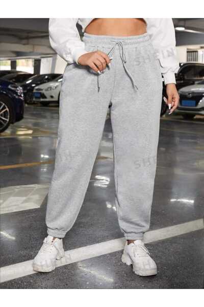 UYN SPORT oversized Ελαστικό παντελόνι με ψηλόμεσο κορδόνι