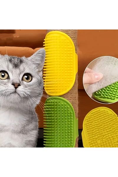 RED KİTCHEN Durable Plastic Cat Scratching Brush for Pet Grooming