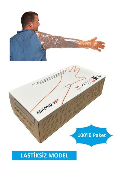 Anadolu-Vet 90 cm Long Nylon Gloves (Pack of 100)