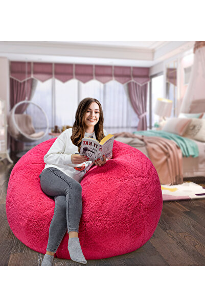 Özgüner Oyuncak Pabtex Peluş Oturma Dev Puf – Ev Dekorasyonuna Uygun Modern T...