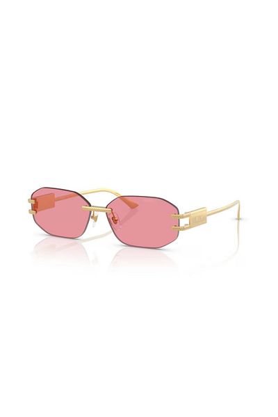 Versace Woman Irregular Sunglasses- Ve 2274 - Lense Size:58mm - Gold