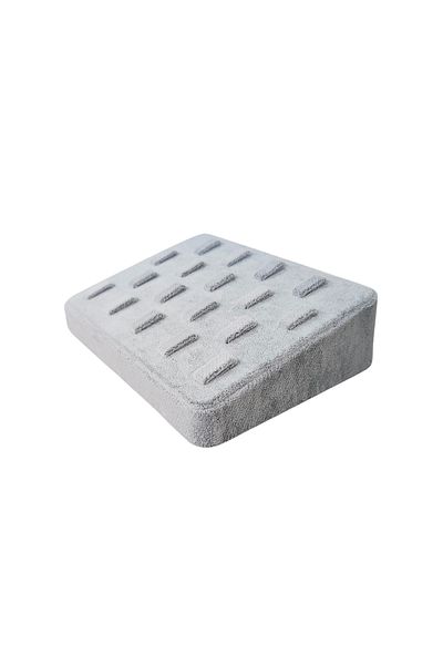 ÖZER KUTU Suede Ring with 18 Tabs and Tab - Rectangular Design
