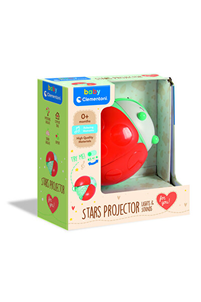 CLEMENTONI Little Lady Bug Projector with Music&Lights - For Age 1+ Months