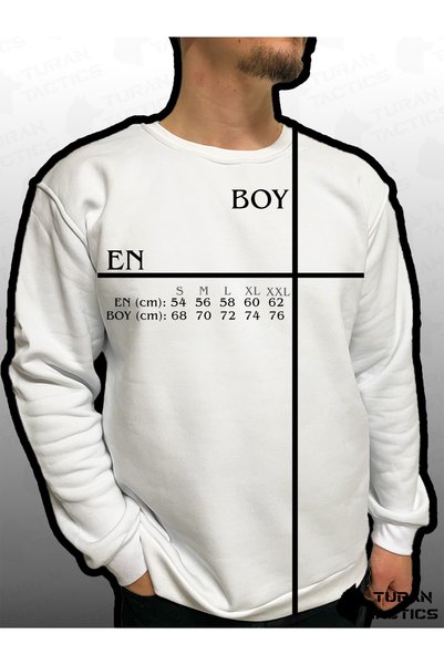 TURAN TACTICS BAĞATIR WARRIOR PRINT OVERSIZE SWEATSHIRT (UNISEX)