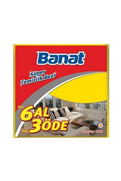 Banat 6-Piece Yellow Cleaning Cloth