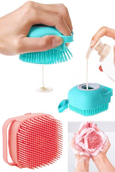 SUNUP منشفة استحمام من السيليكون الناعم متعددة الأغراض - شامبو جل الصابون مع حاوية