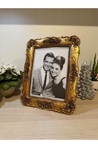 MGS COLLECTION Dekoratif Altın Resim Çerçevesi Klasik Çerçeve 15x20