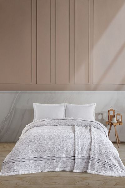 BİRHOME Comfort Blanket Double 220X240 cm (Grey)