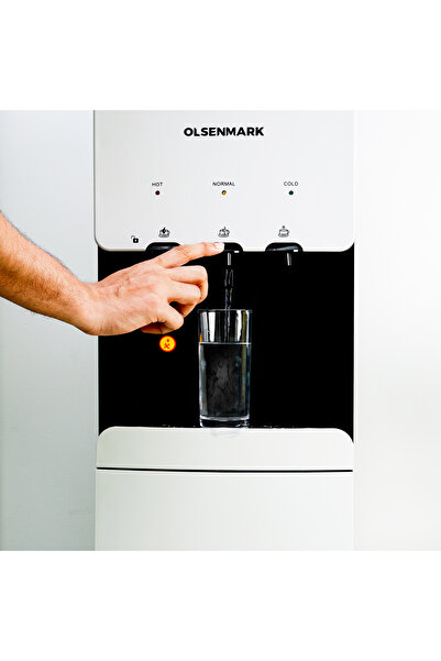 Olsenmark Water Dispenser with Refrigerator, Hot/ Cold/ Warm Function | OMWD1629