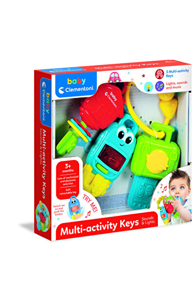 CLEMENTONI Multi-Activity Keys Toy with Sounds and Music - For Age 3+ Months