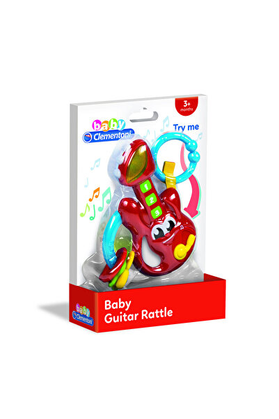 CLEMENTONI Guiter Rattle with Sound - For Age 3+ Years Old
