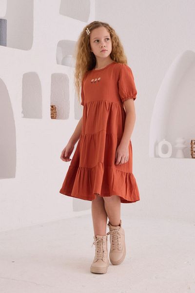 HAUSEkids Rochie pentru fete Daisy Duru 8-12 ani - Tigla