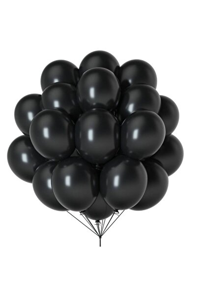 renk party 10 Black Latex Balloons - 12 Inch