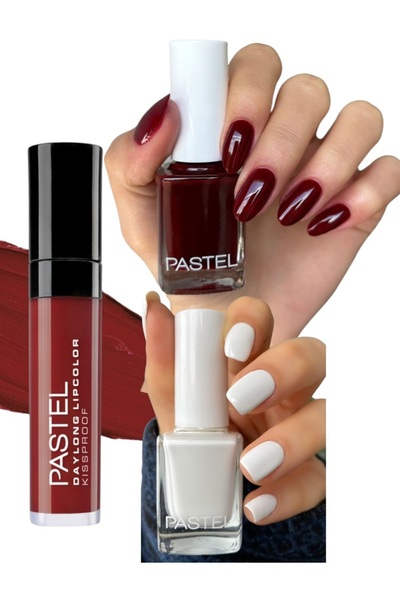 Pastel Daylong أحمر شفاه سائل غير لامع 36 - طلاء أظافر موديل 04 و119