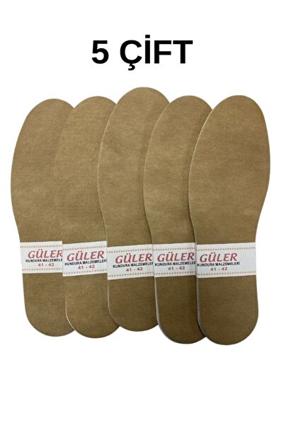 Genel Markalar Ayakkabı İç Tabanlık Astarı Petli. Krem. 5 Çift. 41-42