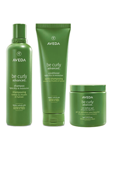 Aveda Be Curly Advanced Bukle Belirginleştirici Şampuan 250ml Saç Kremi 250ml Belirginleştirici Jel 200ml