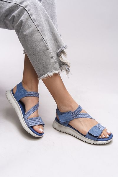 Riccon Yvnaestra Blaue Damensandalen - 00121002   Modell