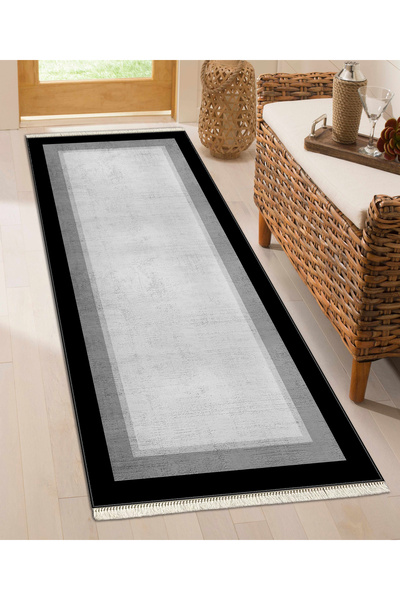 Modern home Yıkanabilir Kaymaz Dot Keçe Tabanlı Salon Halısı Yıkanabilir Halı...