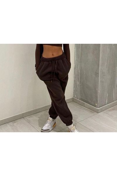 FUNSTYLE Γυναικεία Αθλητικά Φούτερ Καφέ 100% Βαμβάκι