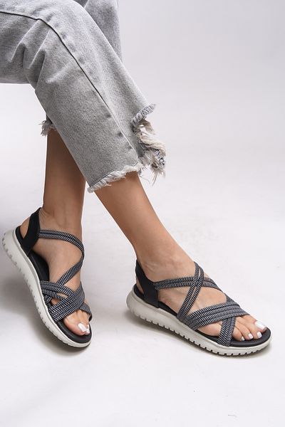 Riccon Lilzenya Schwarze Damensandalen - 00121005   Modell
