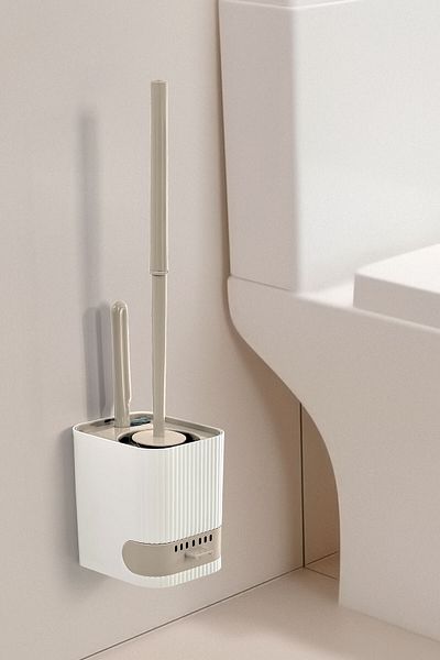 ASlife Home Σετ βούρτσας τουαλέτας Mini Brush με κρεμαστό δοχείο λυμάτων