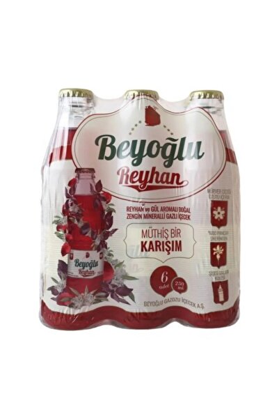 Beyoğlu Premium Gazoz Reyhan Ve Gül Aromalı 250 Ml Cam Şişe 24'lü