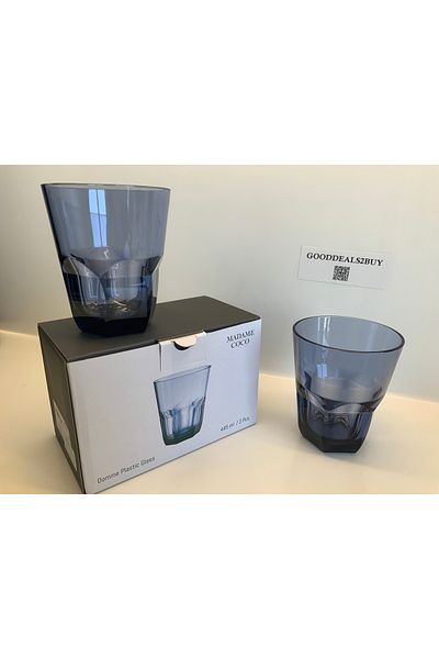Madame Coco Domme Plastic Cup - Navy Blue - 445 ml