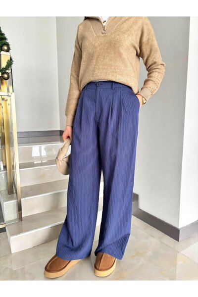 Butik Тонкі деталізовані брюки з високою талією