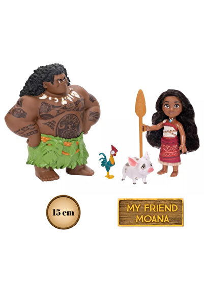 scntoys Moana 2 - Moana ve Maui Oyun Seti Prenses Moana HeiHei Pua Maui Oyun Seti Moana Bebek