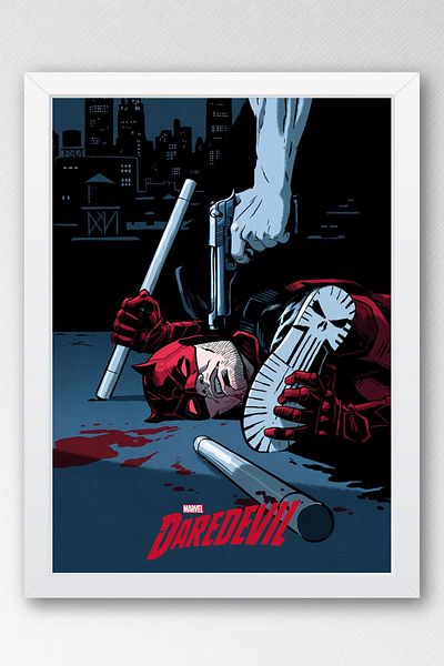Saturn Επιτραπέζιο με κορνίζα Daredevil - Επιτραπέζια αφίσα της τηλεοπτικής σειράς Marvel