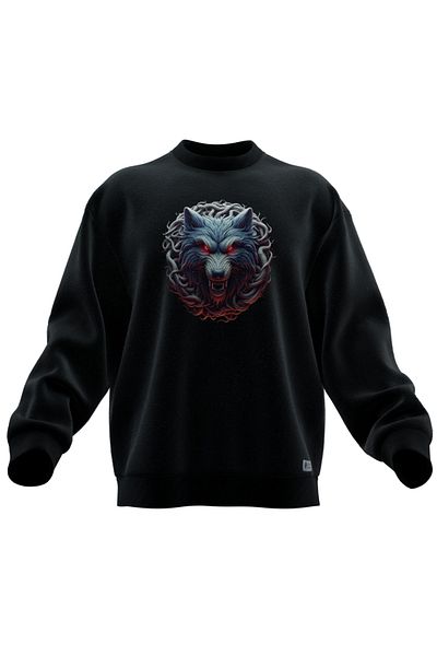 TURAN TACTICS Hanorac supradimensionat cu imprimeu BOZKURT v1 (UNISEX)