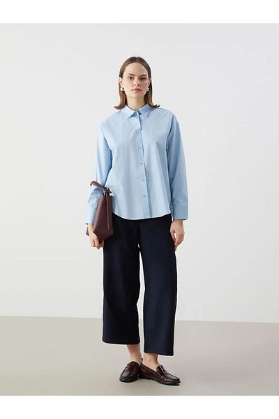 LC Waikiki Lcw Modest Elastic Waist Wide Leg Women's Trousers