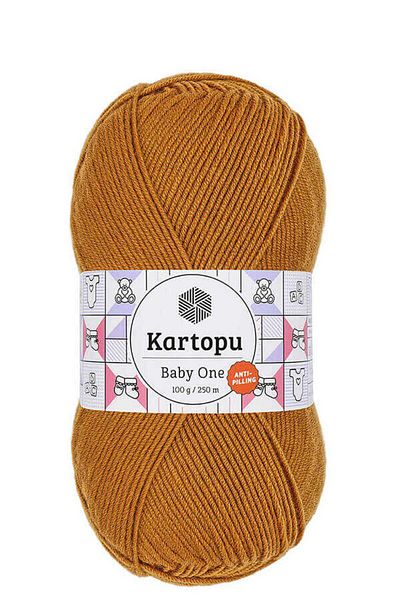 Kartopu Baby One K1854Mustard 5 Κλωστές Πλεκτές Χειροποίητες