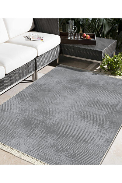 Modern home Yıkanabilir Kaymaz Dot Keçe Tabanlı Salon Halısı Yıkanabilir Halı...