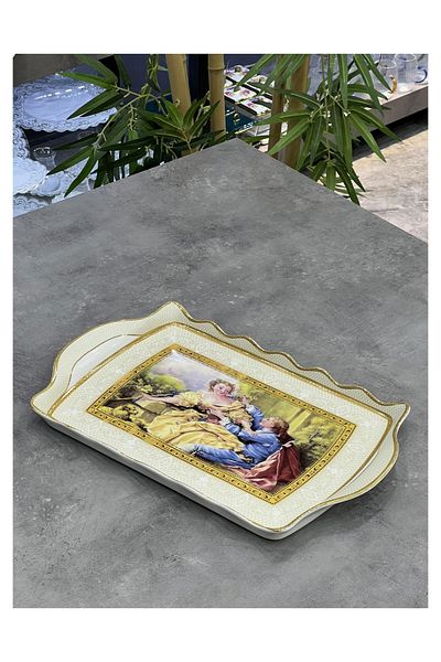 AROW Royking Porcelain Maroc Rectangular Tray