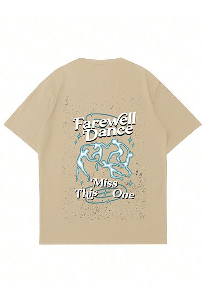 Mad&Calf Μπλουζάκι Unisex Farewell με στάμπα με λαιμόκοψη