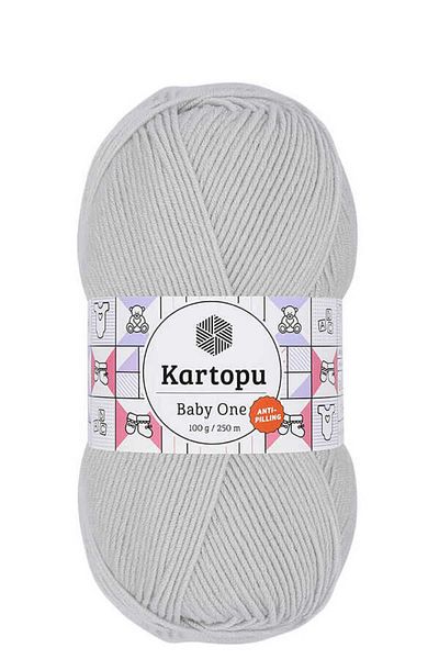 Kartopu Baby One K992 Alaska Gray 5 Pieces Hand Knitting Yarn