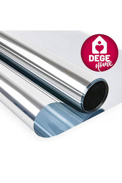 DEGE HOME Chrome Silver Foil Adhesive Foil 120 X 100 cm