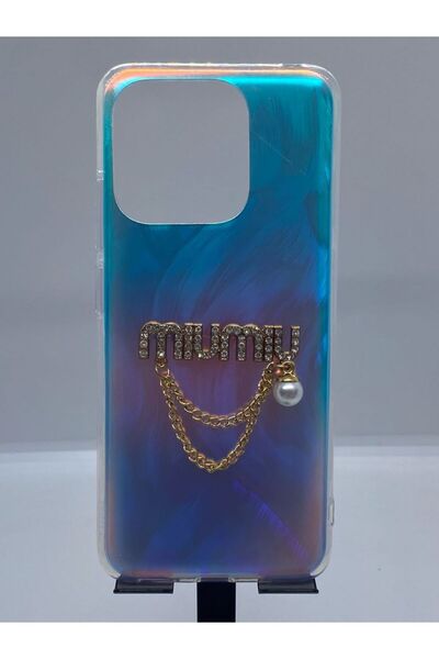 Xiaomi Redmi 10C Renkli Hologram Desenli Kamera Korumalı Kılıf