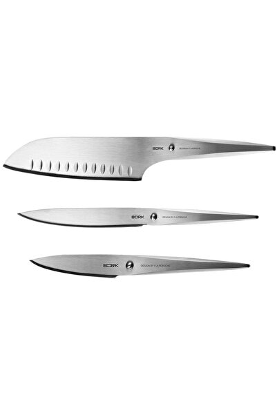 Bork 3 Parça Bıçak Seti - F.A. Porsche Tasarımı, Japon Çeliği, AISI 301 Çelik...