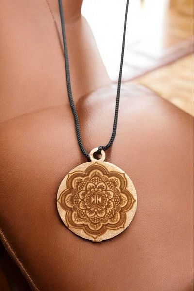 yerlikaya bakır Flower Symbol Pure Copper Necklace