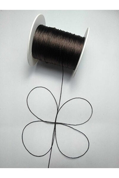 Eskişehir hobi sanat 100 μέτρα Τετράγωνο - 0,6 mm Σκουριάς Καφέ Σχοινί