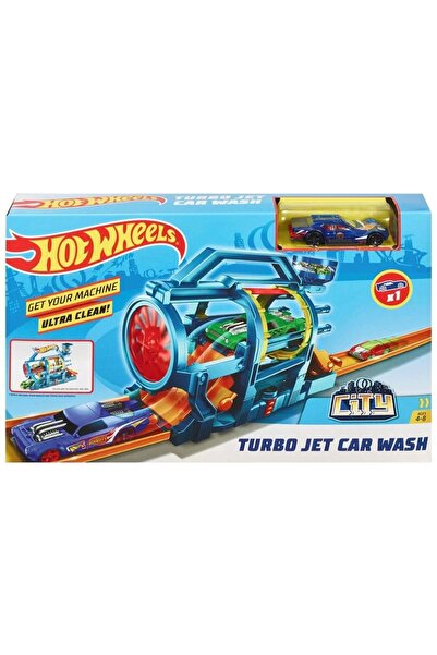 HOT WHEELS Turbo Jet Oto Yıkama Oyun Seti FJN35