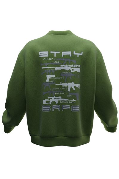 TURAN TACTICS Συναντήστε το άνετο φούτερ Unisex με σχέδιο Stay Safe