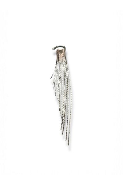Finery by Nerrs Pendant Chain Cartilage Earrings Silver Color (Selling as Pieces)
