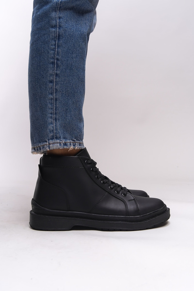 Riccon Unisex Fermuarlı Bot 0012572 Siyah