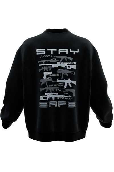 TURAN TACTICS Stay Safe Designed Comfortable Fit Unisex Sweatshirt