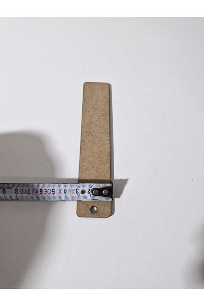 Sözen Home Design Боядисваща се отметка от суров MDF 15 x 3 см 10 броя с дебелина 3 мм, боядисваща се