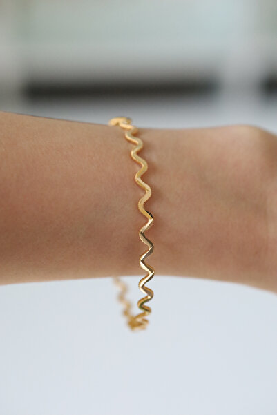 Yenigün Kuyumculuk 8 Ayar Altın Zikzak Ajda Bilezik